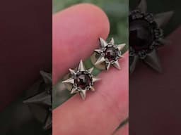 let me know how I did! these are the first set I've ever made. #gauges #plugs #garnet #earrings