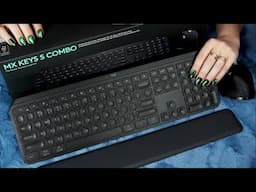 🎧ASMR Keyboard Unboxing (tapping, scratching, crinkles, tracing, typing) / NO TALKING