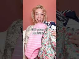 100 years of DRESSES 😍 #shorts