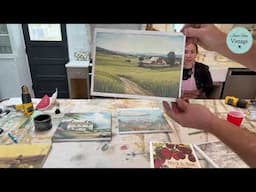 Making Art From Thrifted Canvases Decoupage DIY