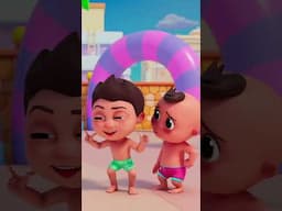 Waterpark Fun & Rules 🌊 | Animated Kids Song About Following Rules 🎵 #KidsSongs #Waterpark #shorts