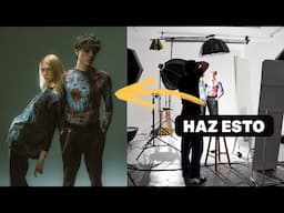 Cómo usar luz continua fotografía de estudio bts