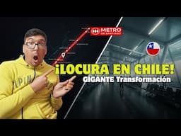 ¡NUNCA ANTES VISTO! 🤯 Reacciono a la GIGANTE Transformación del Aeropuerto y Metro de Santiago 🇨🇱
