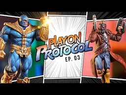 Thanos Looks to Crush the Guardians. Marvel Crisis Protocol.
