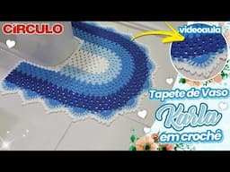Tão bonito! 😍 Tapete de Vaso Oval Karla em Crochê /Fácil, Econômico e Rápido.
