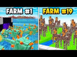 I Built 24 Farms in 24 Hours in Hardcore Minecraft