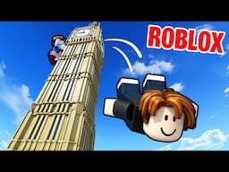 JUMPING FROM HUGE TOWER FOR MONEY - CLIMB AND JUMP TOWER | ROBLOX