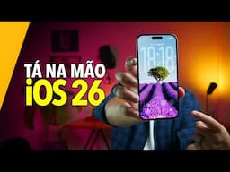 🔥 ESSE É O NOVO iOS 26!!! Liquid Glass, Tela de Bloqueio, Câmera, Ícones e mais!