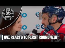 Alex Ovechkin reacts to eliminating the Canadiens & previews 2nd round vs. Carolina | ESPN NHL
