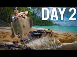 Crossbow Fishing Giant Stingray and Black Drum - Gulf Coast Catch and Cook Day 2