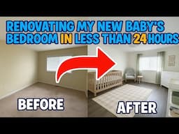 We Built Our Baby’s Dream Room in 24 HOURS! (Before & After Reveal)