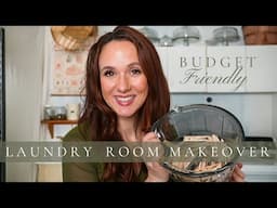 ZERO DOLLAR Budget Laundry Room Makeover + Overcoming Decorating Paralysis