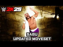 WWE 2K25 Sabu Updated Moveset + Superstar Settings