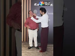 Rithvik Dhanjani CUTELY poses with dad at an event😍 #shorts #rithvikdhanjani