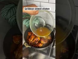 Caribbean stewed chicken #food #cooking