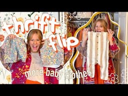 THRIFT FLIP | baby clothes part 2 ~ diy colorful baby clothing from secondhand pieces | WELL-LOVED