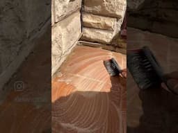 ASMR Doorstep scrub in the sunshine ☀️🫧 #asmrcleaning #satisfyingasmr #outdoorcleaning