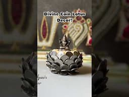 "Lakshmi Pooja Coin Lotus DIY - Divine Decor for Wealth & Prosperity!" #shorts #lakshmipuja #decor