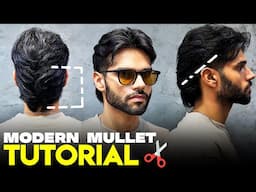 Modern Mullet with Middle Part = 2025 BEST Hairstyle for Men
