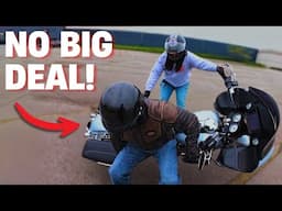 Falls CAN'T STOP US! Slow Speed Motorcycle Training