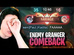 Ouch We trolled too much, Enemy Granger was mad | Mobile Legends