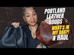 PORTLAND LEATHER GOODS HAUL & What's In My Bag | Nest Bucket Bag - Handbag Purse Haul | Honeygirl K