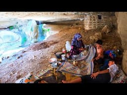 Nomadic life in the hut: nomadic lifestyle in the cave