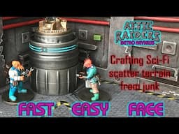 Sci-Fi scatter terrain from just ONE disposable item!  Crafting for Warhammer 40K or Stargrave