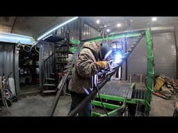 Snowmobile trail groomer repairs