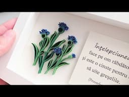 Paper quilling cornflowers ☀️ Summer Card Ideas Tutorial