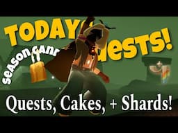 ALL Dailies - Season Candles, Quests, Treasure Cakes, and Shard Info - Golden Wasteland Apr 1