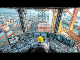 Life Inside the World's Tallest Tower Crane Operator: Lifting Millions of Containers