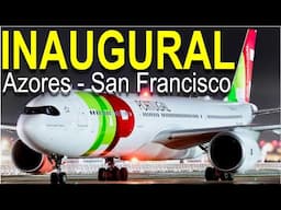 FIRST FLIGHT on TAP Portugal ECONOMY Class TERCEIRA to SAN FRANCISCO
