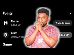 Blum Airdrop Token - Getting 750 meme points on #blum - Get free Blum mp point