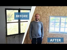 Room Transformation - how to replace a window & DIY internal wall insulation