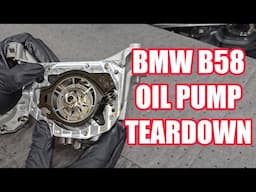 I Took Apart a B58 Oil Pump and I have a Theory...