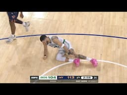JAYSON TATUM GRUESOME LEG INJURY (WHEELCHAIRED OFF COURT)