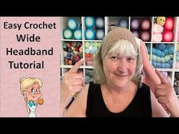 EASY CROCHET   Wide Headband Tutorial    Great for summer and craft shows   #hooks&needles