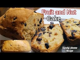 How To Make Fruit and Nut Cake/Fruit Cake Recipe.