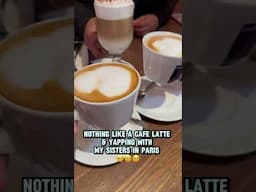 CAFE LATTE & A GOOD CHAT #paris #parisfrance #paristravel #travel