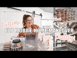 *ORGANIZE MY NEW PANTRY WITH ME!* new pantry build | mobile home makeover | mobile home homemaking