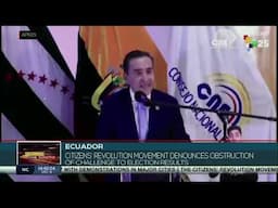 Ecuador: RC Movement denounced that the CNE is hindering its new appeal
