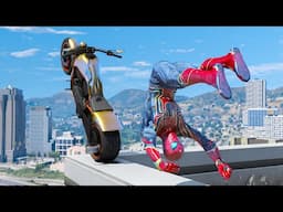 GTA 5 Spiderman Funny Moments - Funny Gameplay Fails Compilation (20 minutes of Best Ragdolls) #9