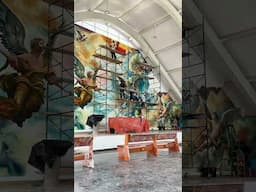 Así se ve el avance del quinto día de este nuevo mural ￼👌🏽🎨✨