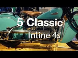 5 Classic inline 4 cylinder Motorcycles   4K