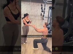 Why did he propose to her at the gym 😭😭