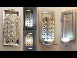 DIY Wall Sconce Ideas Using Dollar Tree Charger Plates & Swappable Covers! | Glam Home Decor