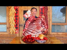 CRAZY Spicy Food Challenge: Beef Ribs Recipe with Massive Pickled Chili!! | Uncle Rural Gourmet