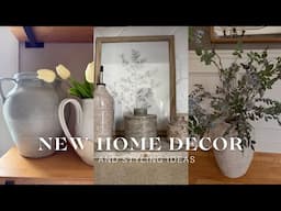 NEW SPRING HOME DECOR HAUL AND STYLING IDEAS | BUDGET DIY