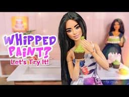 Whipped Paint? I Found It At The Craft Store | Can We Use It For Barbies? DIY Doll Food